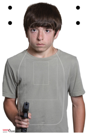 Handgun Threat 12 - Card Stock Handgun Threat 12 - Card Stock
